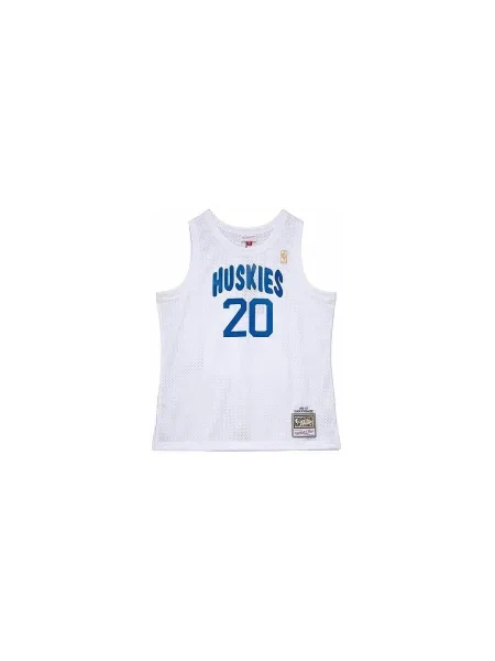 Tricou Mitchell & Ness alb
