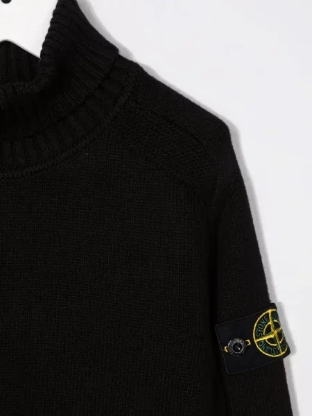 Sweter dziecięcy Stone Island czarny