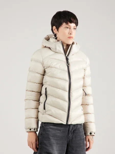 Superdry Prehodna jakna Fuji bež / črna