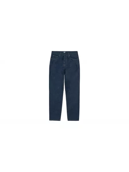 Jeansy Carhartt Wip z kieszeniami na zamek niebieskie