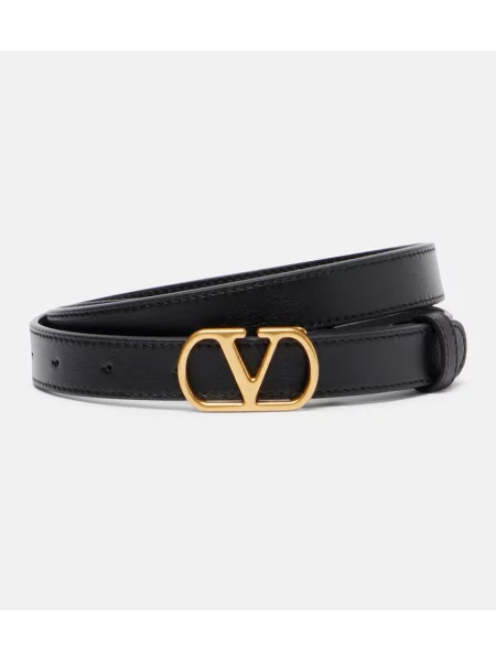 Curea Valentino Garavani din piele negru