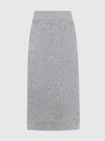 Юбка Ballantyne с геометрическим узором серая