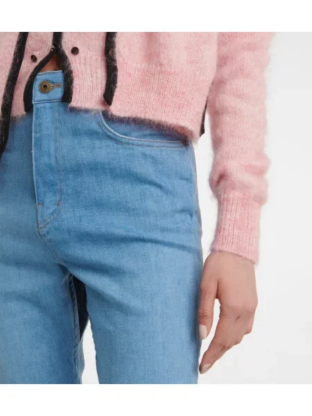 Blugi skinny Y/project cu talie înaltă albastru