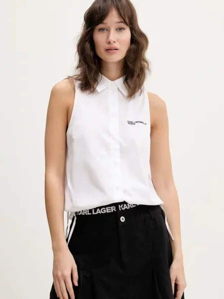 Karl Lagerfeld Jeans cămașă alb