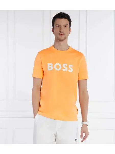 BOSS BLACK Póló Tiburt fekete
