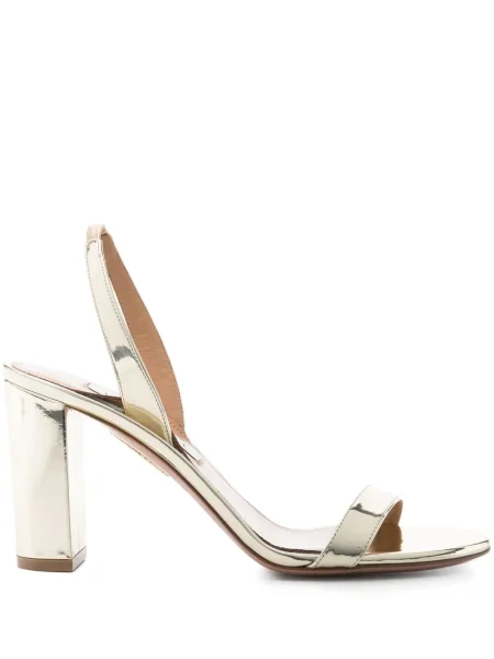 Sandale Aquazzura din piele auriu