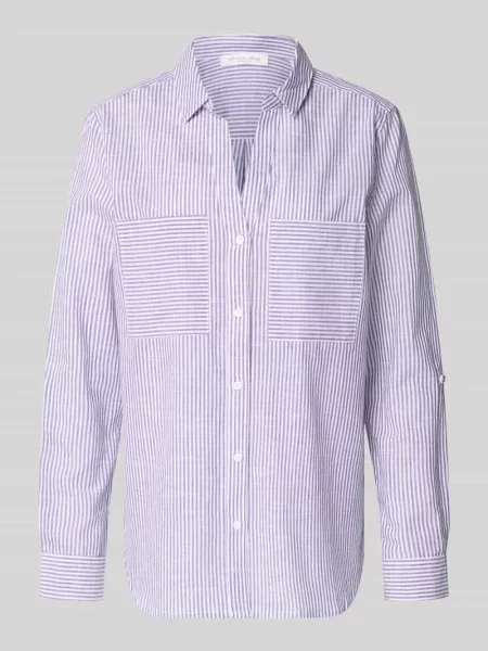 Bluzka o kroju regular fit z dekoltem w serek i na piersi Christian Berg Woman