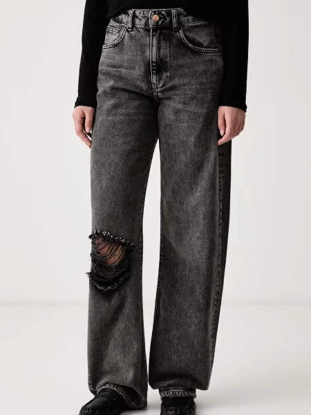 Sisley blugi regular pentru femei gri