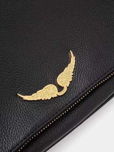 Zadig&Voltaire női bőr táska ROCK GRAINED LEATHER fekete