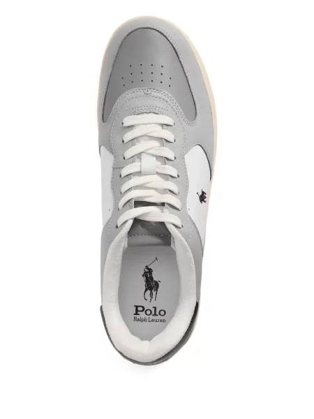 Πλεκτή μακρύς φόρεμα σε στυλ πουκάμισου Polo Ralph Lauren με halter λαιμόκοψη λευκό