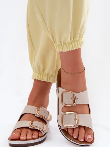 Šľapky Inblu sivá