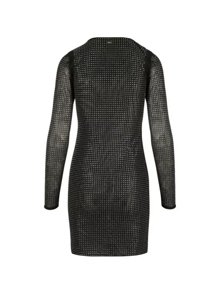 Rochie mini Dkny plasă negru