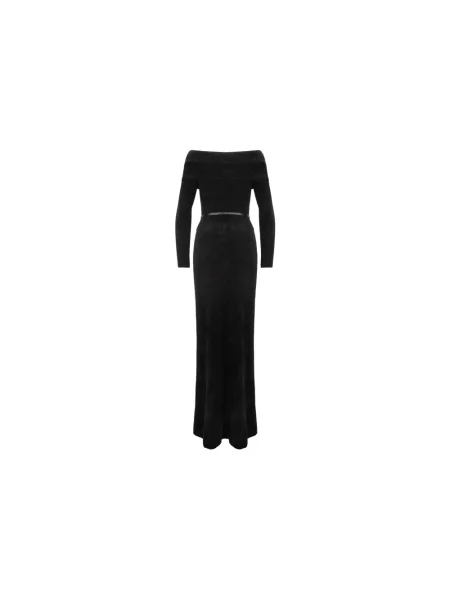 Sukienka maxi Elisabetta Franchi czarna