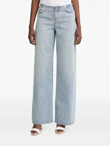 Blugi cu picior larg Armani Exchange albastru