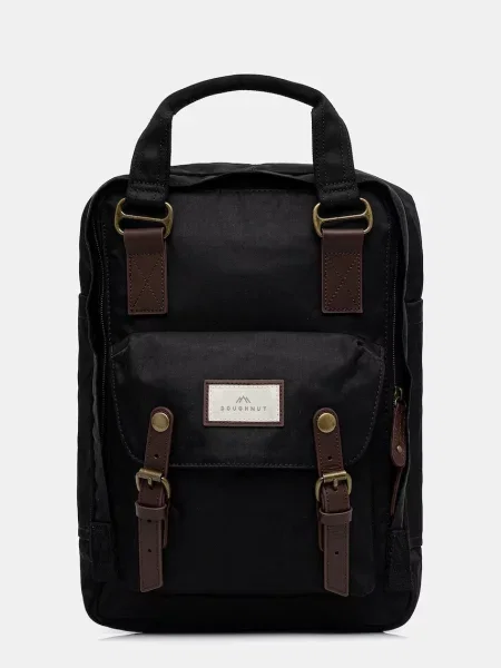 Doughnut Macaroon Black Unisex Plecaki i torby Doughnut Size: One size czarny