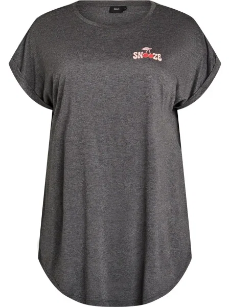 Zizzi Spalna srajca Malis krvavo rdeča / pegasto črna