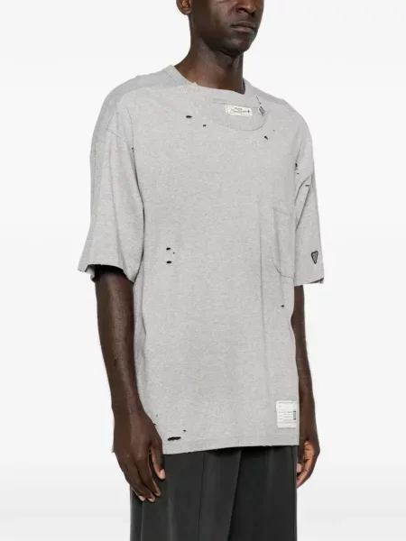 Tricou Maison Mihara Yasuhiro zdrențuiți gri