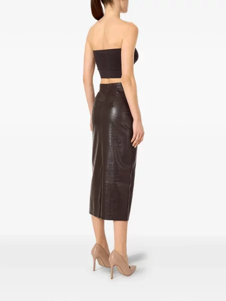Fustă tip creion Wolford maro