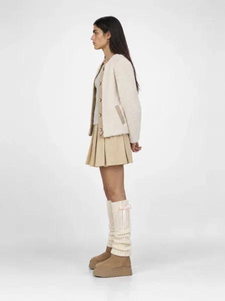 VERO MODA Prechodná bunda VMFrancesca krémová / piesková béžová