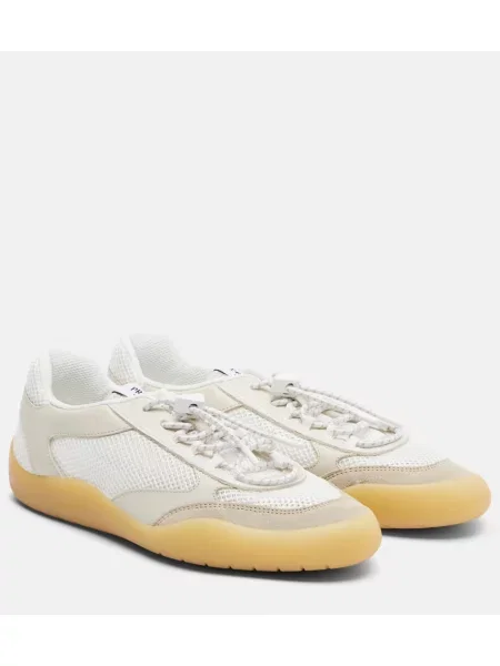 Usnjene superge Prada bela