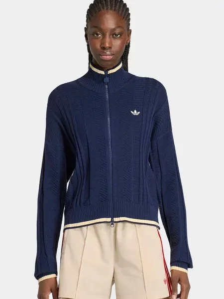 Adidas Originals kardigan Cable Knit Firebird modra