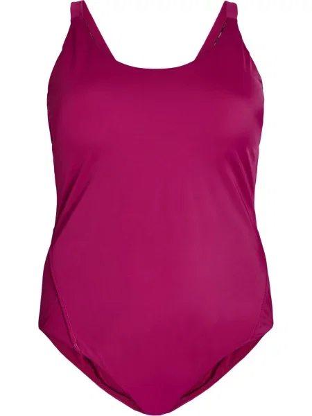 Swim by Zizzi Costum de baie întreg Smilla vin roșu