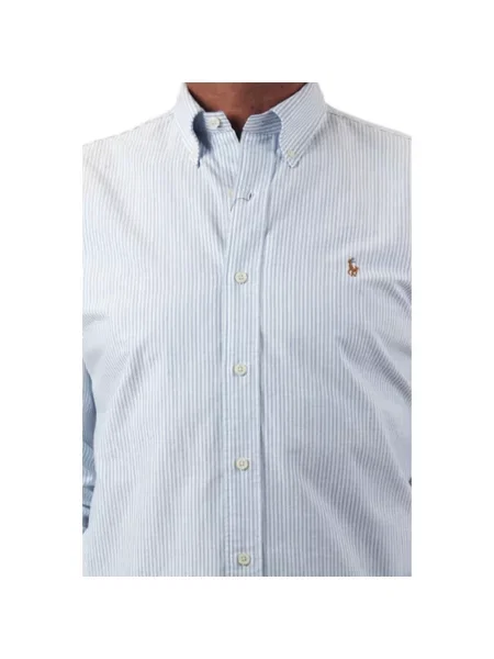 Koszula Polo Ralph Lauren z twillu niebieska