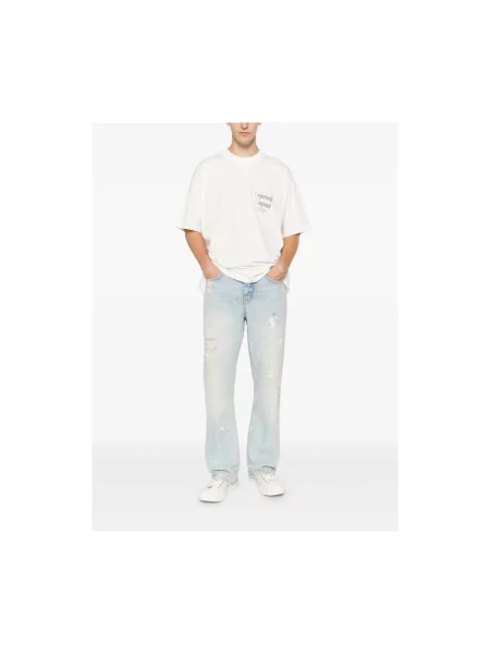 Jeansy straight leg Represent niebieskie