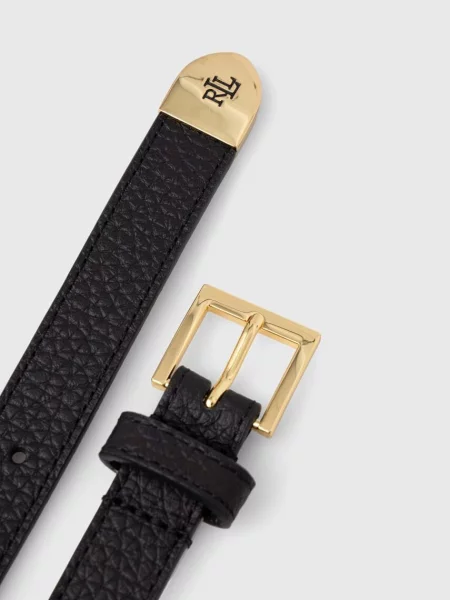 Шкіряний Lauren Ralph Lauren чорний