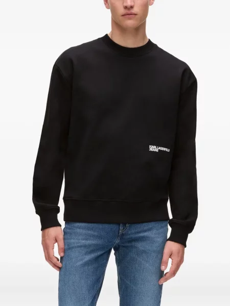 Hanorac Karl Lagerfeld Jeans cu imagine negru
