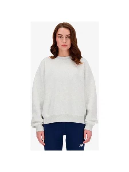 Bluza New Balance Sport Essentials Crew jasnoszara XS szara