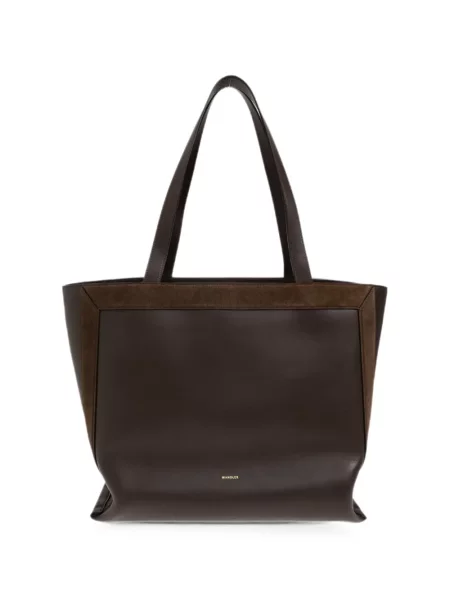 Geantă shopper Wandler din piele de căprioară maro