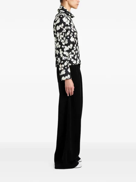Bluză Proenza Schouler White Label cu model floral cu imagine alb