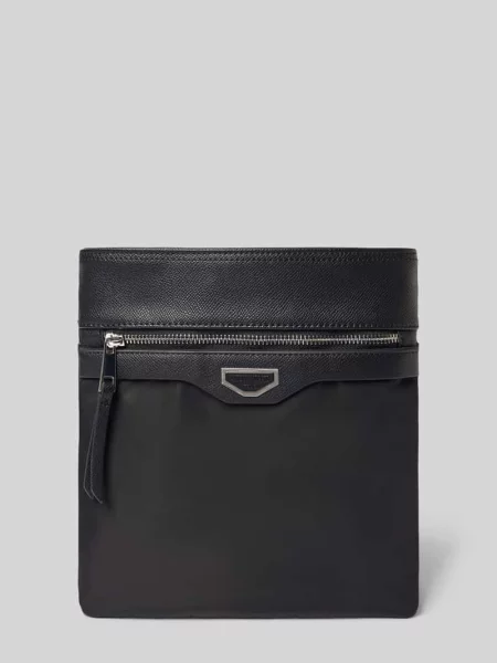 Kosmetyczka z detal z logo model Messenger' Antony Morato czarna
