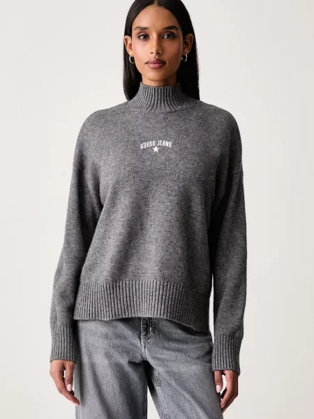 Pulover Guess Jeans de lână gri