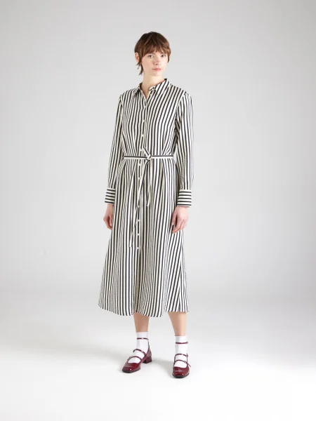 YAS Rochie tip bluză YASKAYA ecru negru