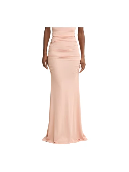 Długa spódnica maxi Elisabetta Franchi różowa