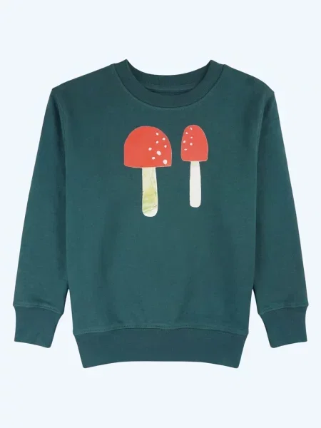 MelaDi Sweater majica Pilze' zelena