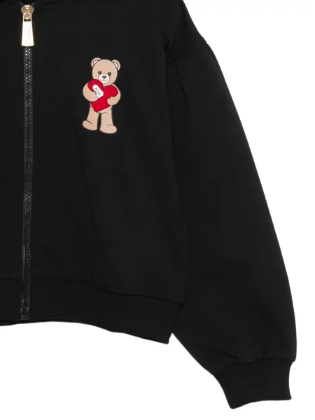 Bluza z kapturem dziecięca Moschino czarna