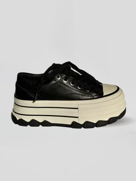 Кожаные кеды Evie черные