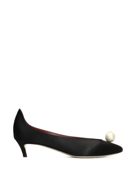 Pantofi cu toc Magda Butrym cu perle negru