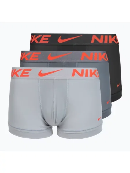 Boxeri pentru bărbați Nike Dri-Fit Essential Micro Trunk 3 pairs grey gri