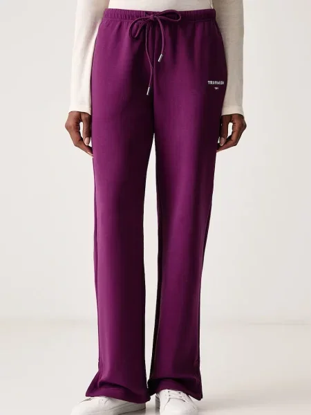 Trussardi pantaloni de trening pentru femei cu violet