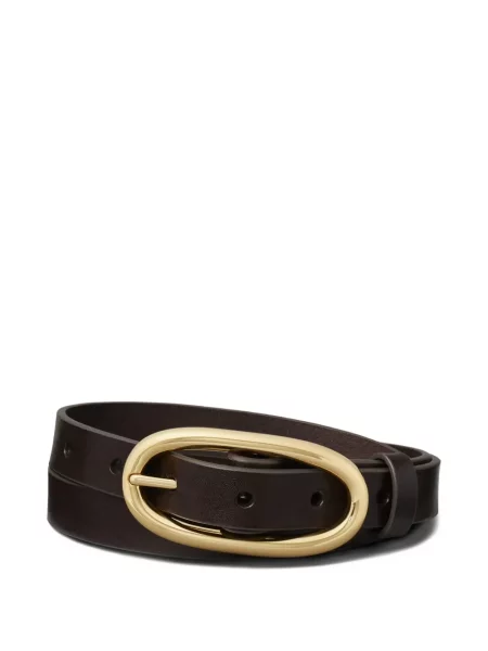 Curea Tory Burch cu cataramă mari maro