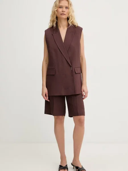 BOSS шорти з льоном Tianala