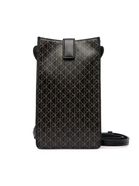 Calvin Klein Torebka na telefon Emblem Aop Phone Crossbody czarny