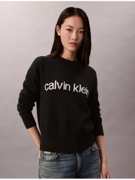 Calvin Klein Jeans Pulover | regular fit negru
