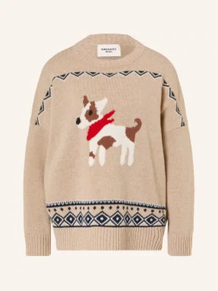 Weekend Max Mara Svetry Pavidi velbloudí / hnědá bílá