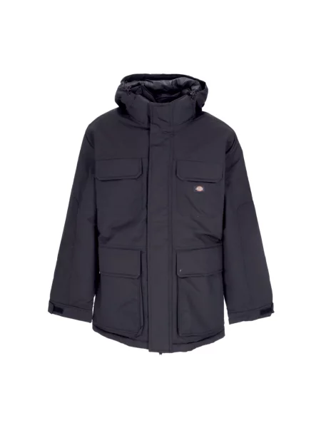 Długa kurtka Dickies wodoszczelna czarna