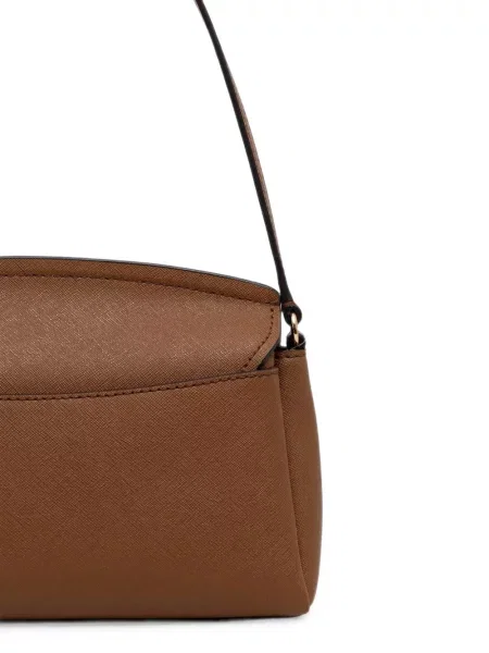 Pantofi cu toc Michael Michael Kors din piele slingback cu autograf maro